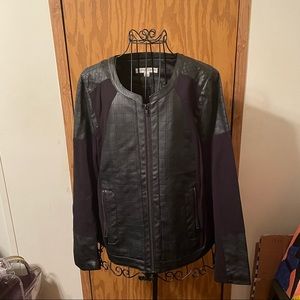 Black leather jacket